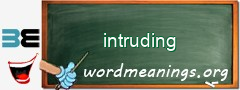 WordMeaning blackboard for intruding